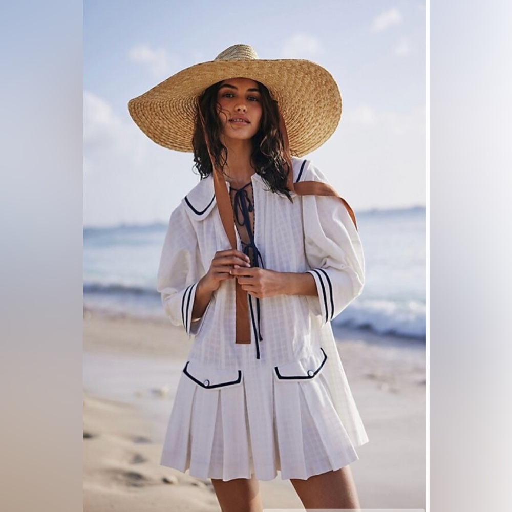 NWT Free People Starboard Mini Dress - Ivory Sz S